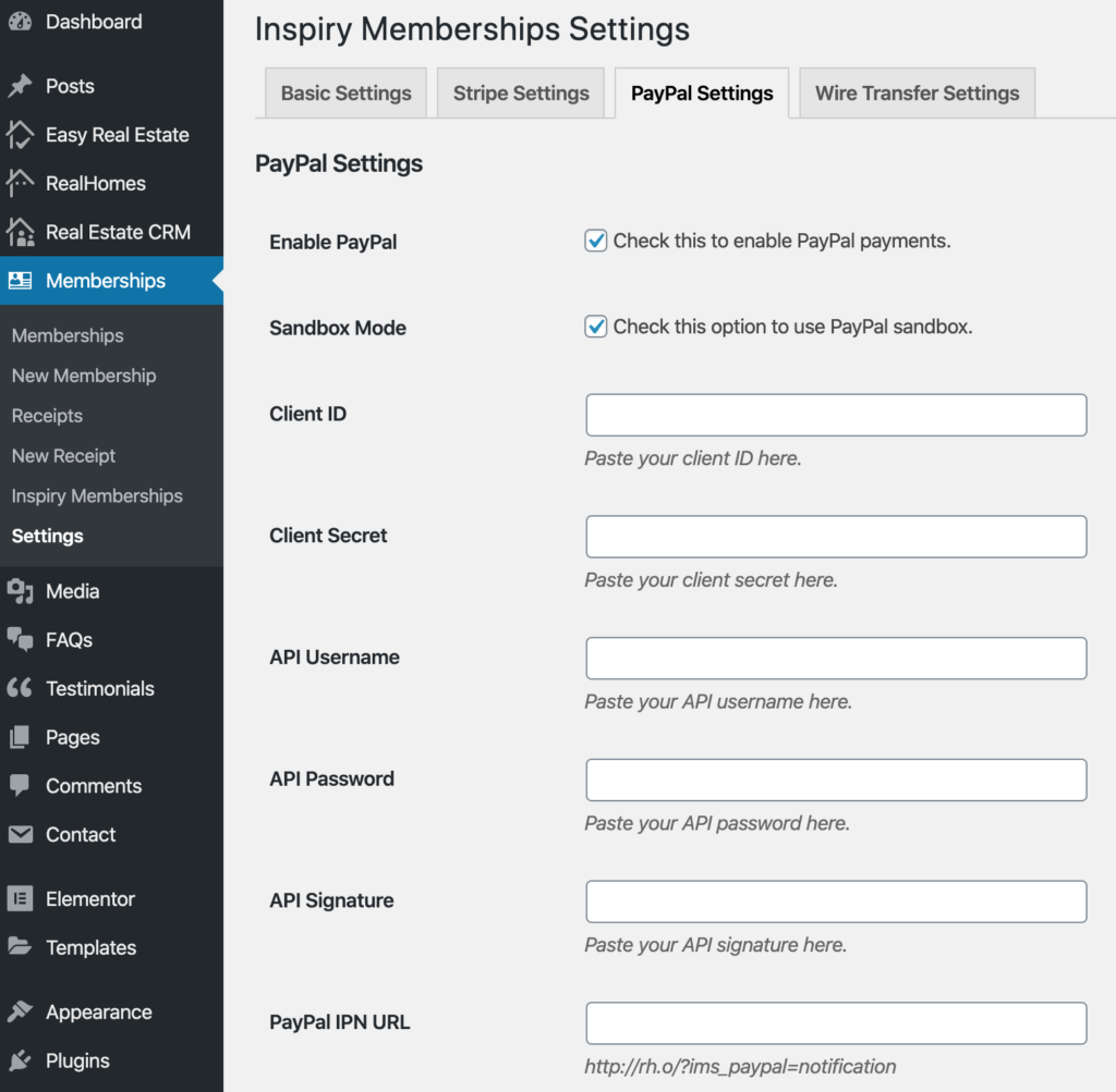 inspiry memberships plugin